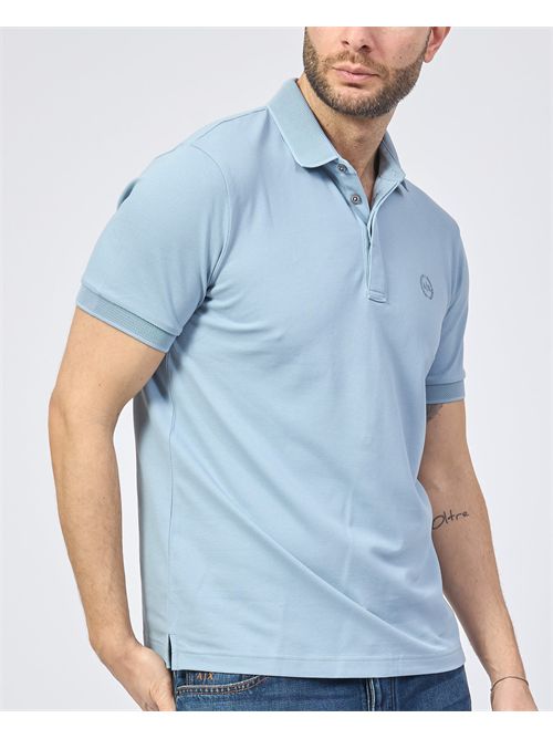 Polo Armani Exchange slim fit in piqué elasticizzato ARMANI EXCHANGE | 8NZF91-ZJ81ZU9287